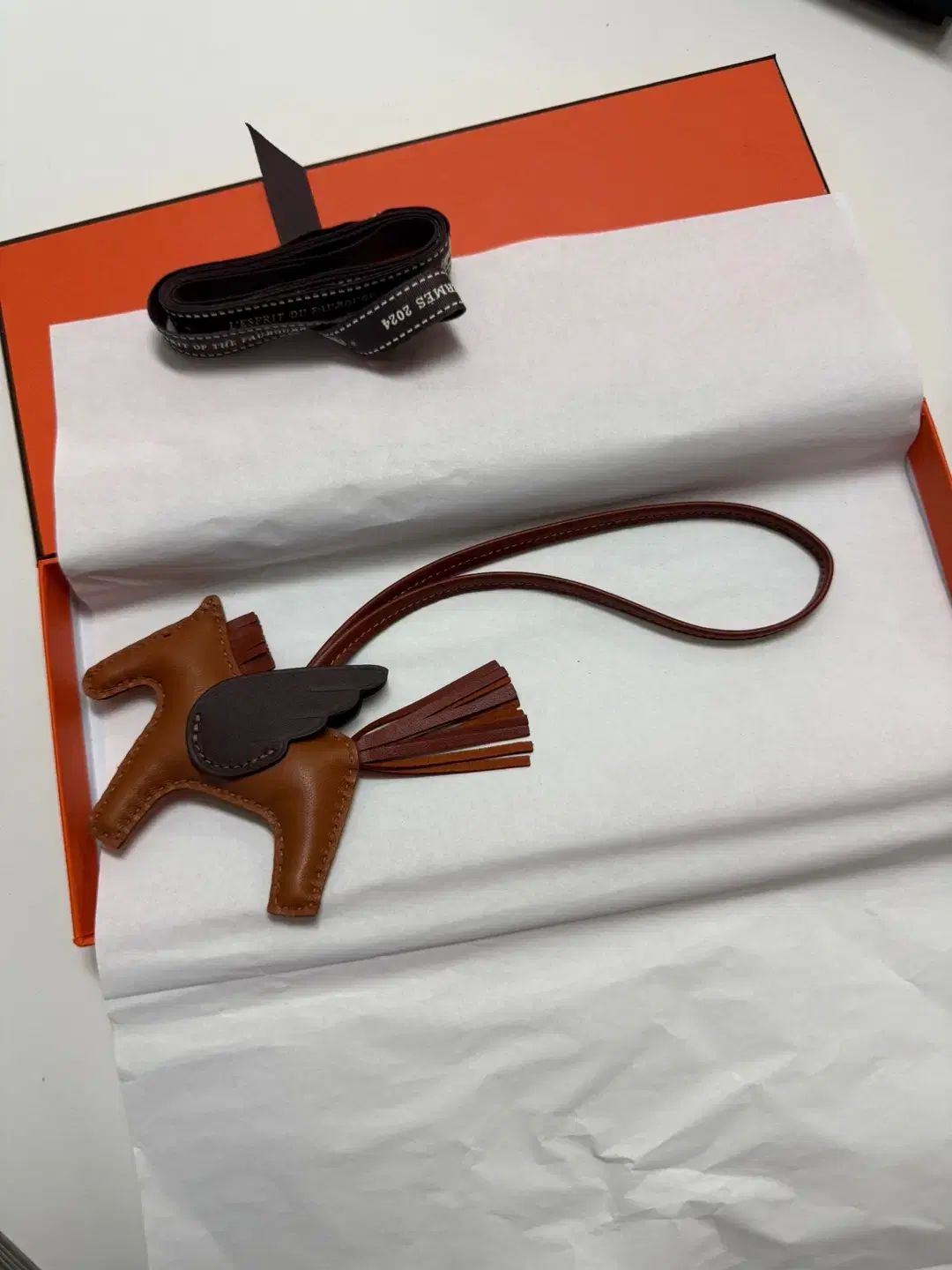 HERMES エルメス ロデオ ペガサス PM チャーム Millo Archive ミロ アーカイブ スイフト ＆ ゴールド sienne シエンヌ モカ