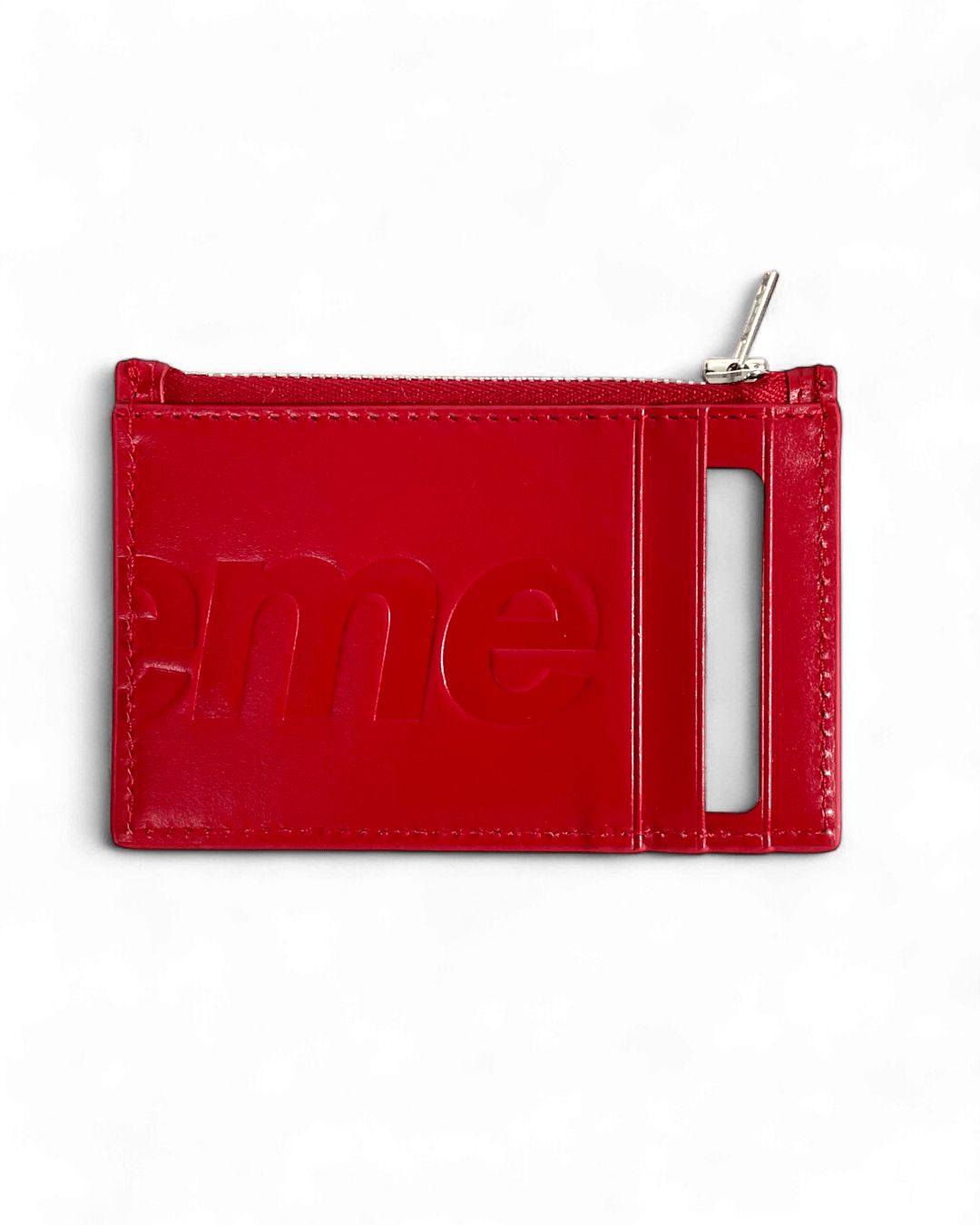 シュプリーム　定期入れ Supreme - Supreme Leather Zip Card Holder レザー カードの