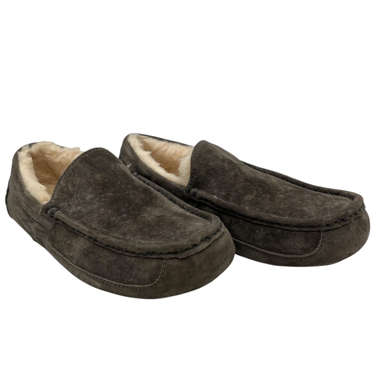 ♪2848 UGG アグ アスコット スリッポン S/N 5775 チャコールグレー 