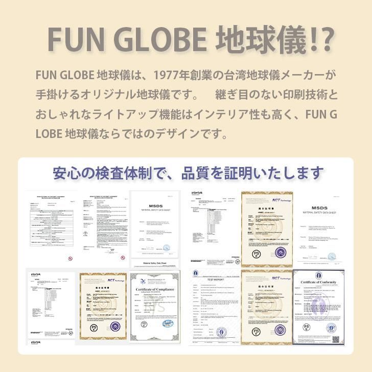 FUNGLOBE【地勢・行政図ブレンドAR地球儀】唯一の総代理店直販！超高精細印刷 AR 地球儀 20cm 引出し台座 青 1年保証 特典有 しゃべる  子供用 ライト インテリア 知育玩具 学習 おもちゃ おしゃれ 子供 誕生日 プレゼント - メルカリ