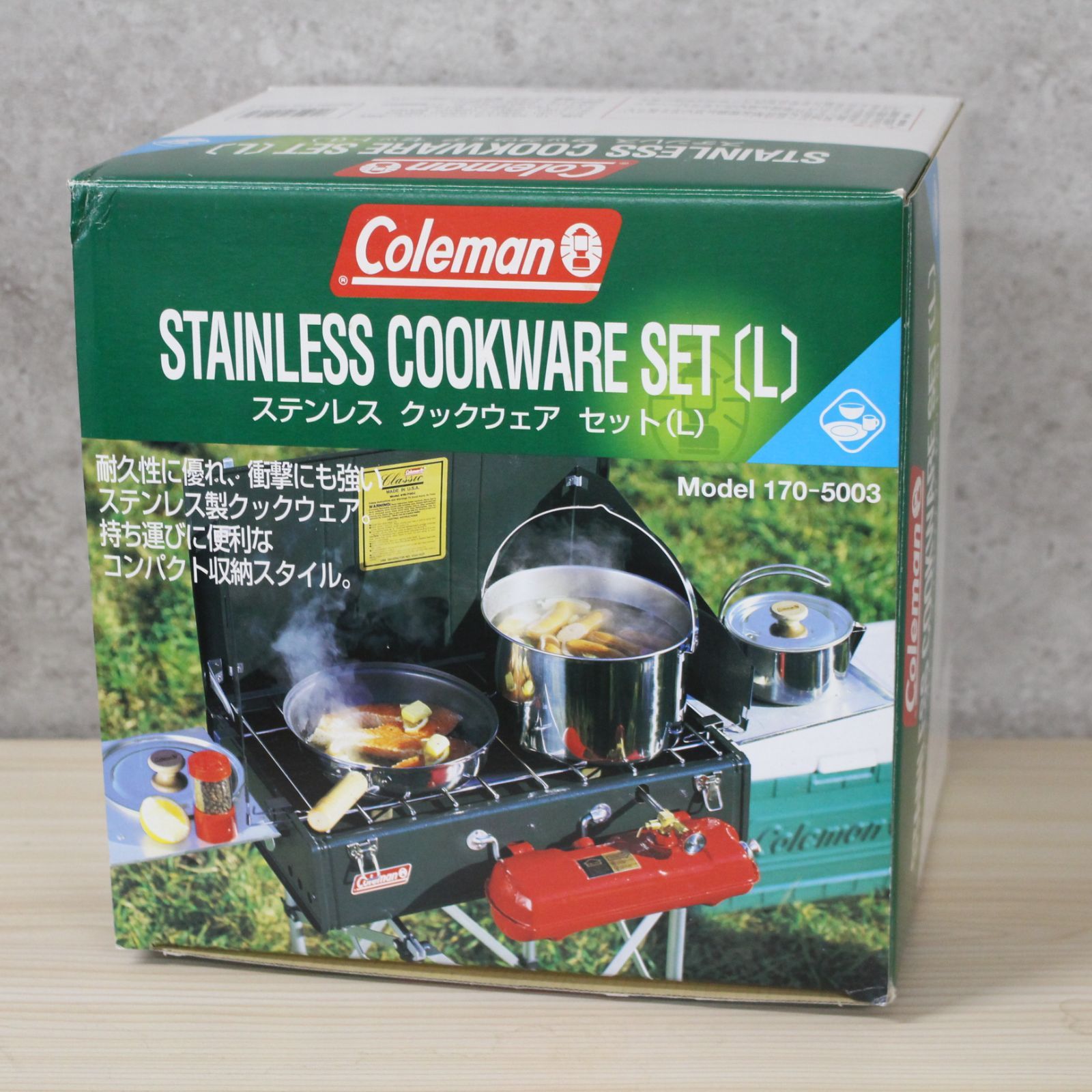値下げ！Coleman コールマン　ステンレス　クックウェア　セット(L) Coleman コールマン＞ Stainless Cookware Set L ステンレス