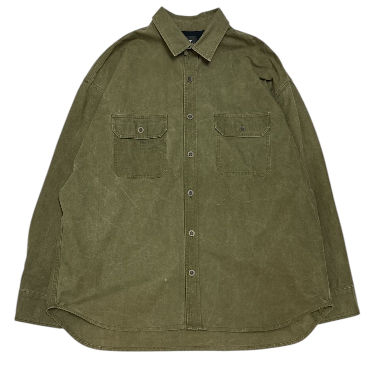 Y.T Military Fabric Oversized Shirts
