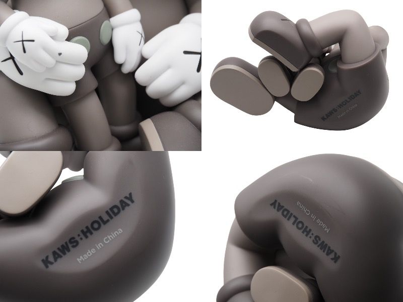 KAWS カウズ Holiday ホリデイ 親子 OriginalFake CHANGBAI MOUNTAIN フィギュア MEDICOMTOY  ブラウン 美品 中古 36922