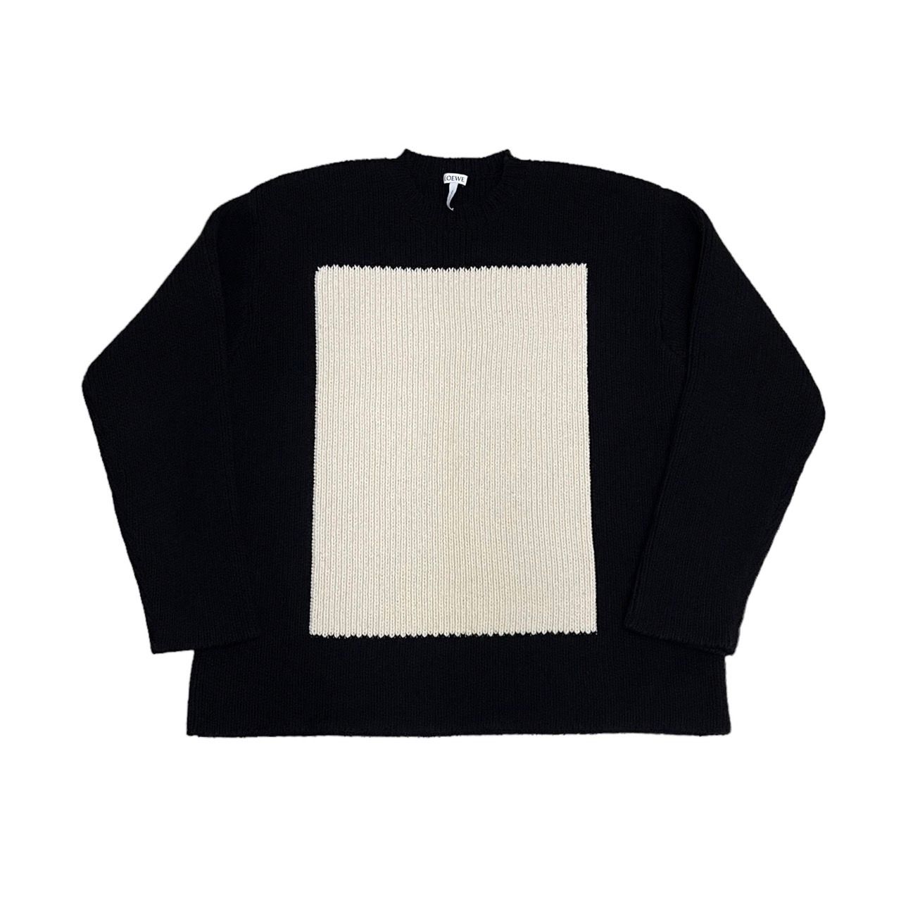 LOEWE ロエベ 16AW Black Window Sweater ウィンドウニットセーター