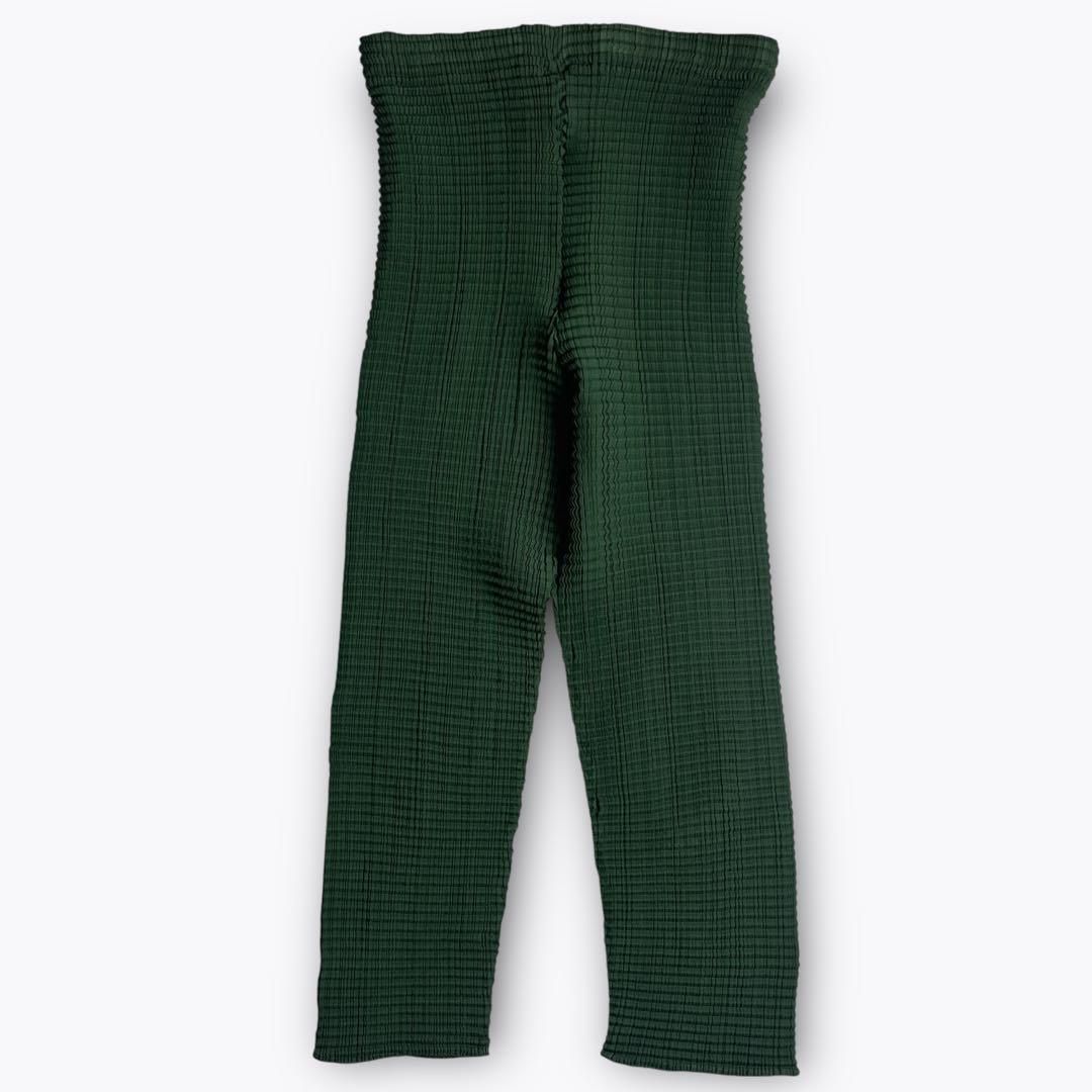 1997AW ISSEY MIYAKE プリーツパンツ 七分丈 グリーン M 2000000019116