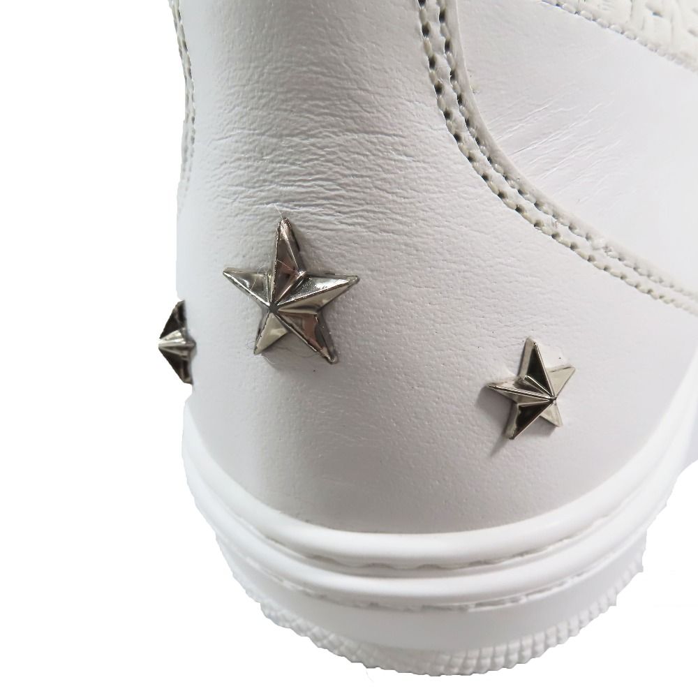 未使用 JIMMY CHOO ジミーチュウ CASPIAN メッシュレザー スニーカー  