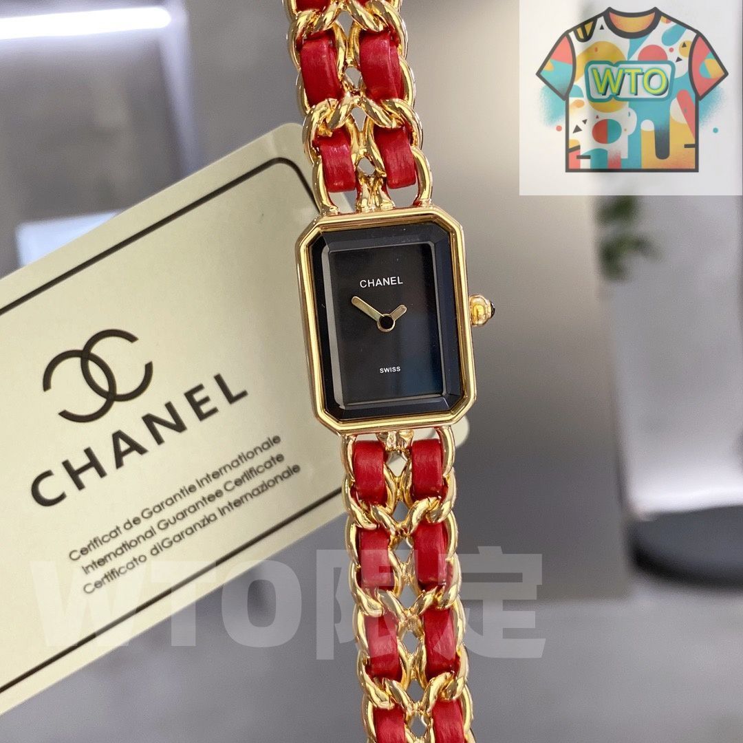 シャネル CHANEL マトラッセ スクエア レディース 腕時計 F366 CHANEL Women's Wristwatch Matelasse Square Case Black Dial