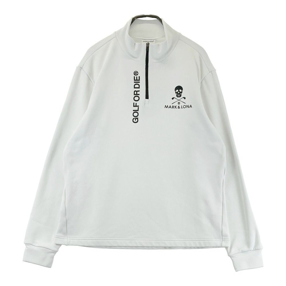 サイズ：48 MARK&LONA マークアンドロナ 裏起毛 ハーフジップ 長袖T