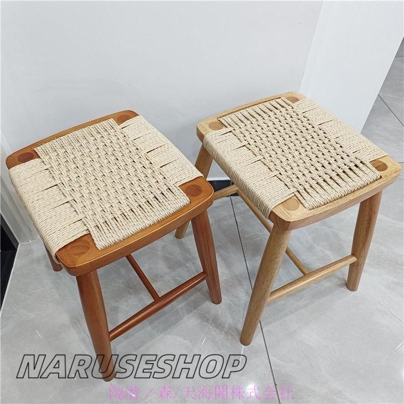 ハイスツール カウンターチェア スツール 木製 四角 カウンタースツール ハイチェア 大人 バースツール バーチェア スツール 木製 四角 バーチェア 天然木 ラタン 籐 チェリー 無垢材
