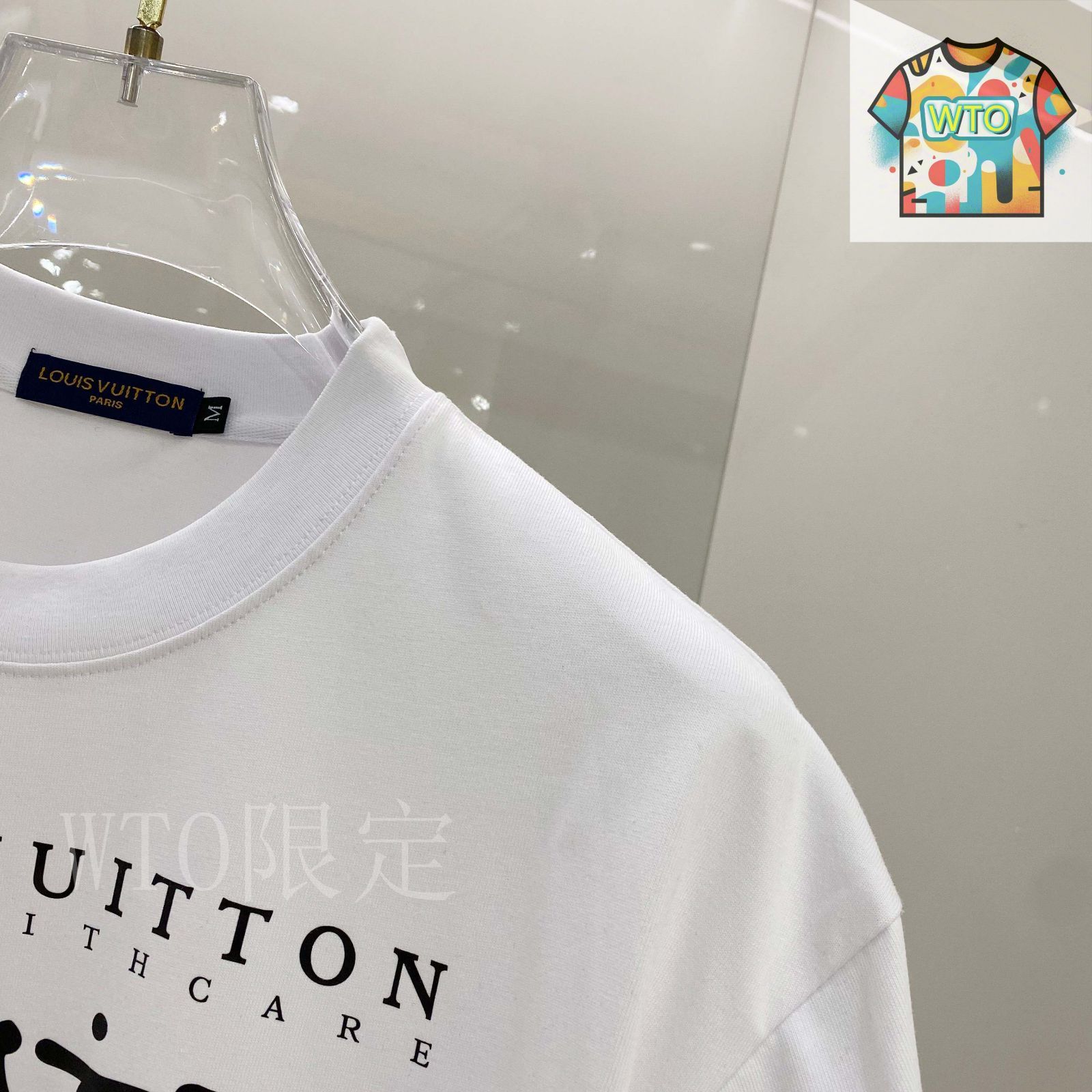 今日WTO】LV ルイヴィトン 25SS ロゴプリント T シャツ-MX07
