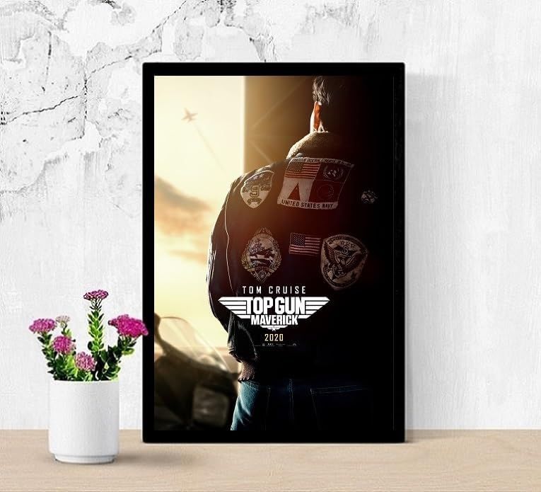 フレーム付-黒-】 映画ポスター トップガン マーヴェリック TOP