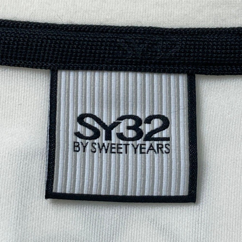 サイズ：XL SY32 BY SWEET YEARS GOLF エスワイサーティトゥ SYG-24SABS19 ハーフジップスウェット  ホワイト系 [240101419603] ゴルフウェア メンズ ストスト サイズ：XL SY32 BY SWEET YEARS GOLF エスワイサーティトゥ SYG