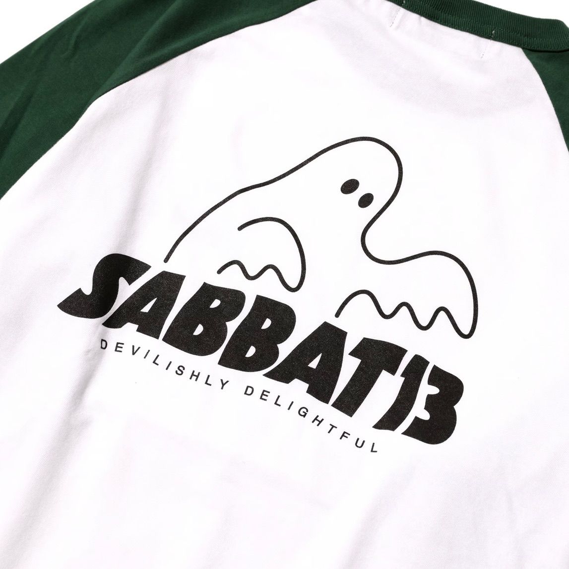 【SABBAT13】ロンT "SPOOK LOGO RAGLAN L/S T" / GREEN Lサイズ