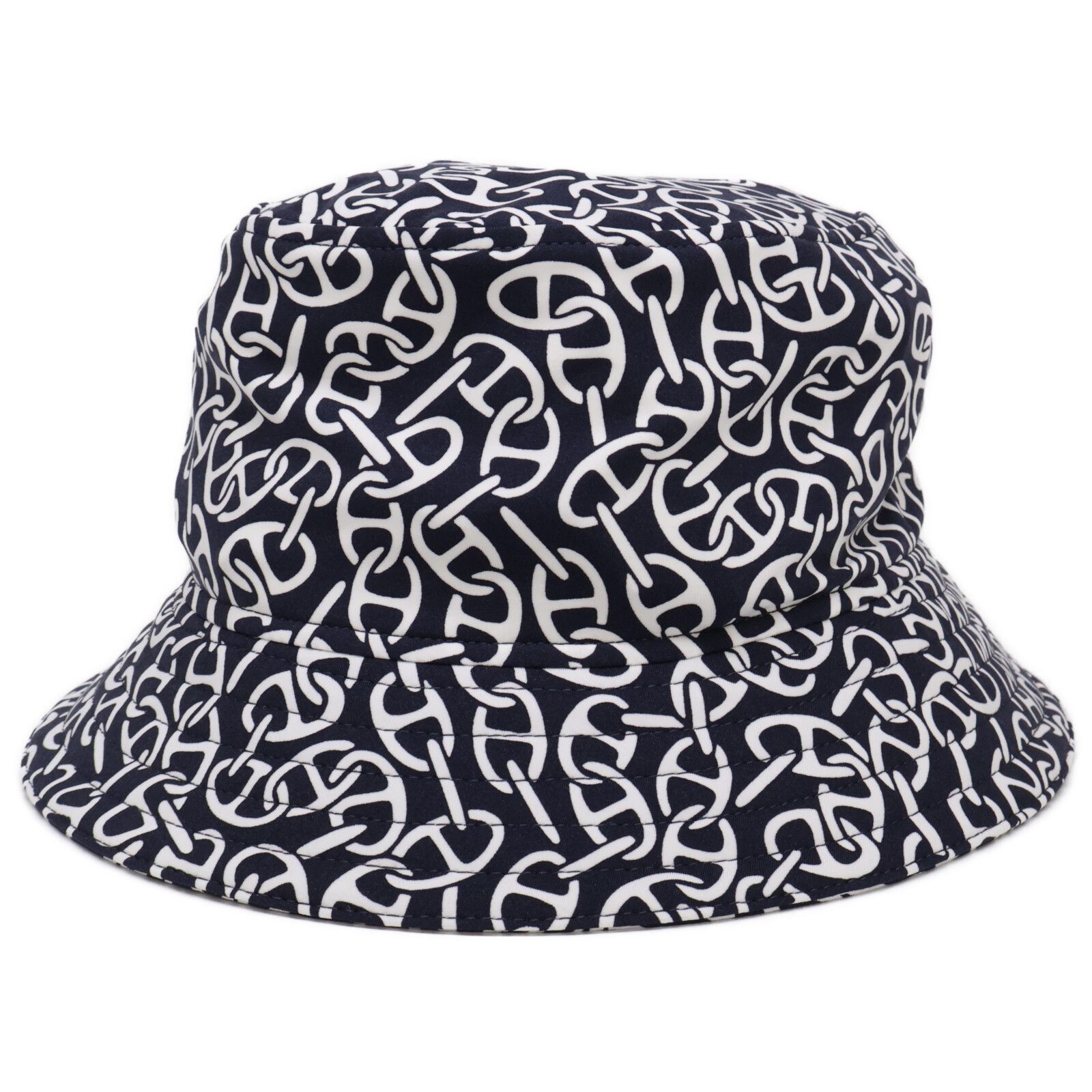 Hermes エルメス バケットハット シェーヌダンクル HERMES エルメス 【美品/国内正規】シェーヌダンクル柄 バケット