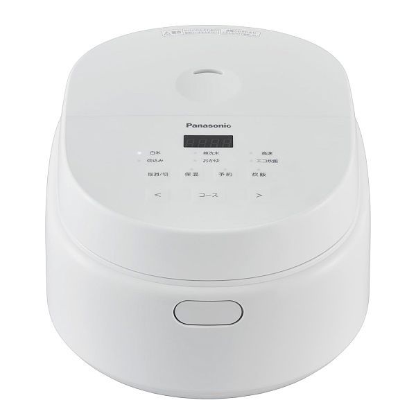 パナソニック 電子ジャー炊飯器 5 5合炊き マイコン式炊飯器 マイコン炊飯ジャー 黒角厚釜 無洗米コース 炊込みごはん ふた取り外し 内釜洗米対応 ホワイト SR A 110 D W