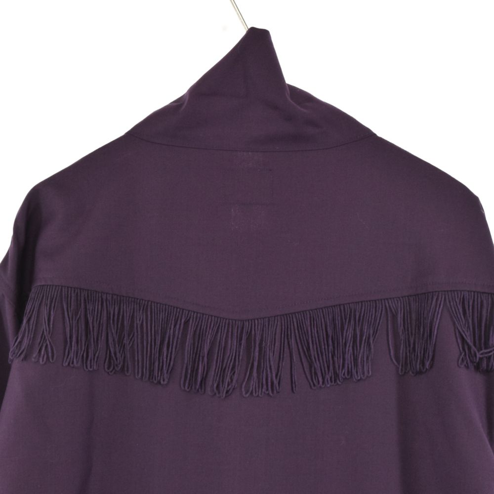 Needles トラックジャケット パープル レッド Needles (ニードルス) FRINGE TRACK JACKET フリンジ装飾