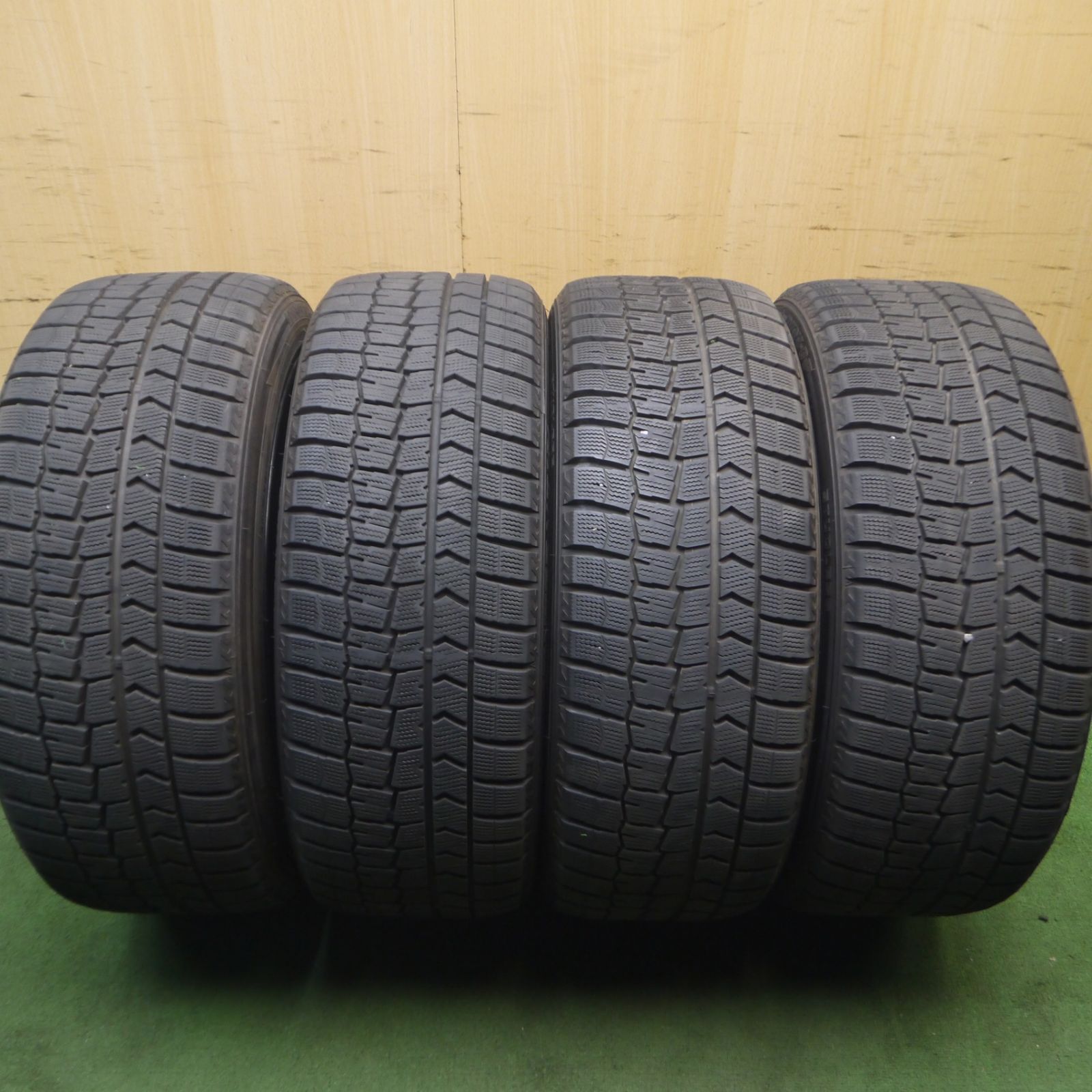 *送料無料* バリ溝！9.5分★ベンツ 等 245/40R19 スタッドレス ダンロップ ウインターマックス WM02 社外 アルミ 19インチ PCD112/5H★4073003Hス