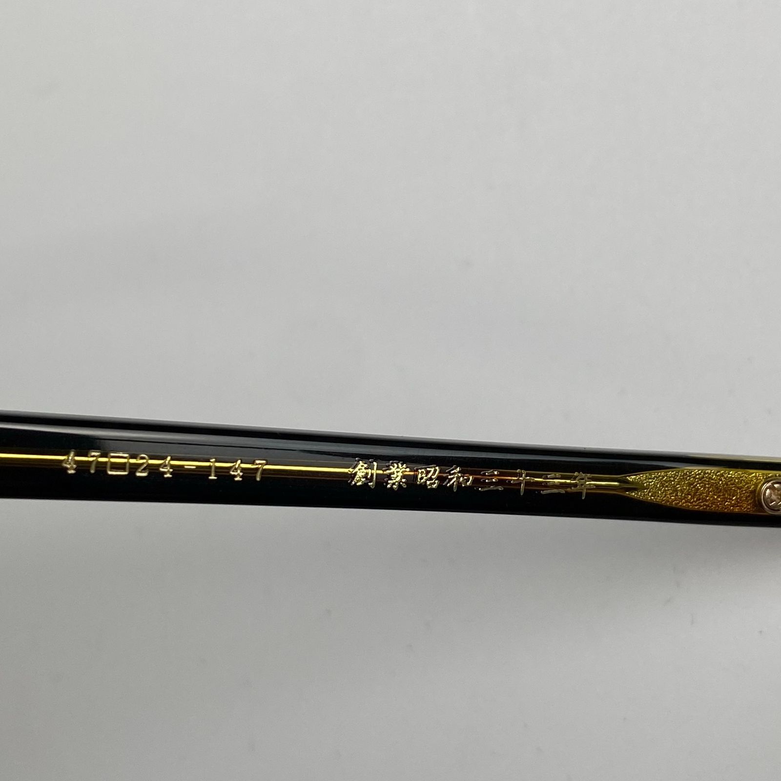 美品】 金子眼鏡 K18シリーズ / KMG-15 BKBR 度なしレンズ 伊達メガネ 