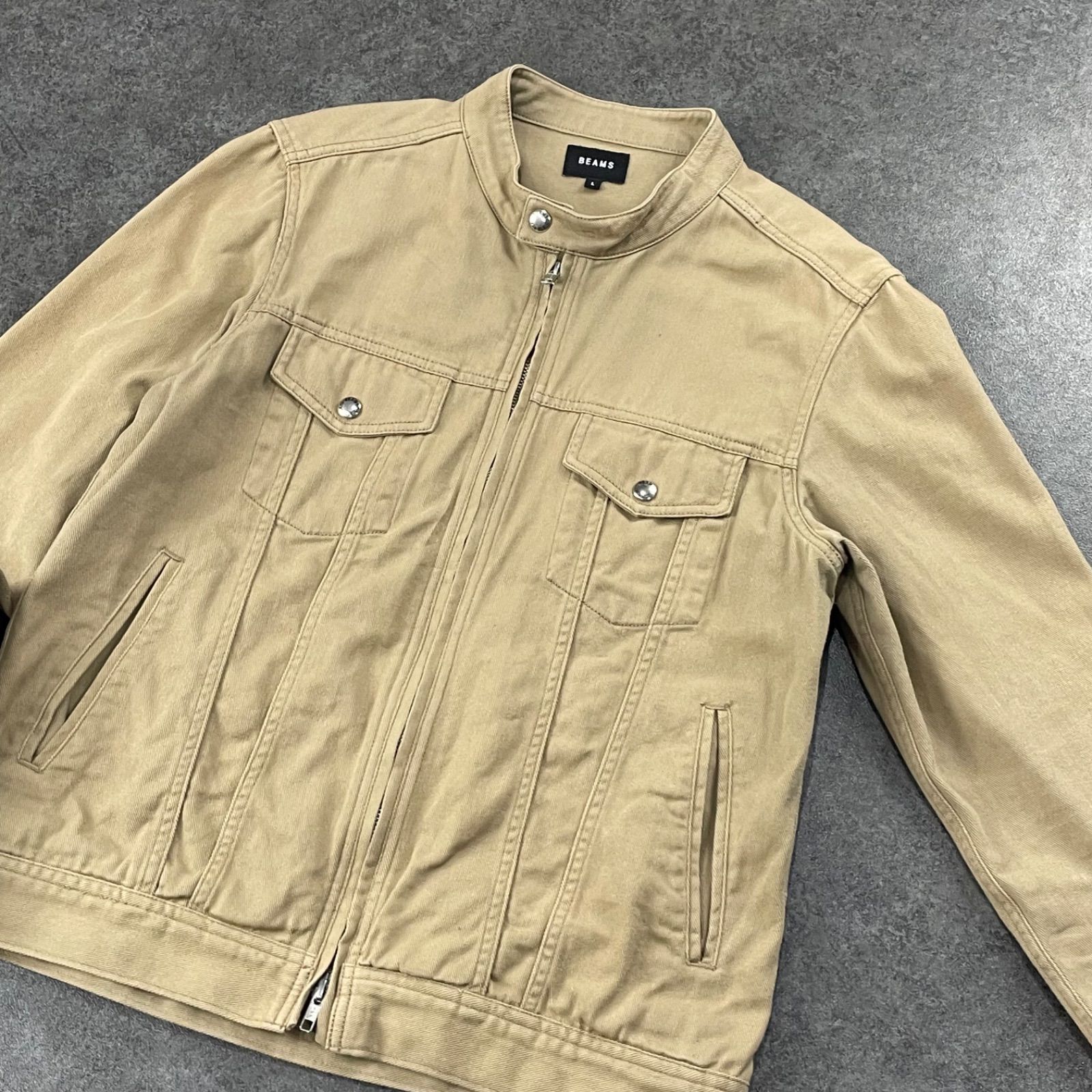BEAMS Full Zip Riders Jacket Blouson ビームス フルジップ ワーク