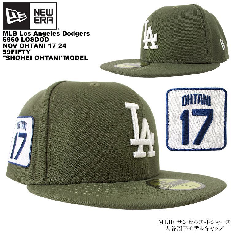 NEW ERA 59FIFTY MLBドジャース 大谷翔平モデル 5950キャップ 緑 メジャーリーグ メンズ ベースボールキャップ 男女兼用 つば平 オーセンティックモデル フラットキャップ ユニセックス 帽子 野球 応援グッズ