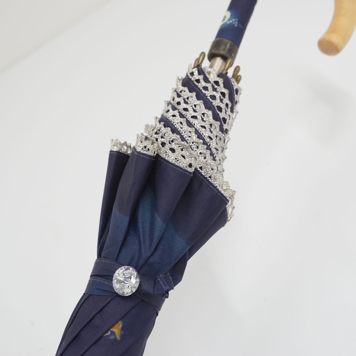 小川 ラインドロップス 日傘 USED品 アラジン ディズニー 晴雨兼用