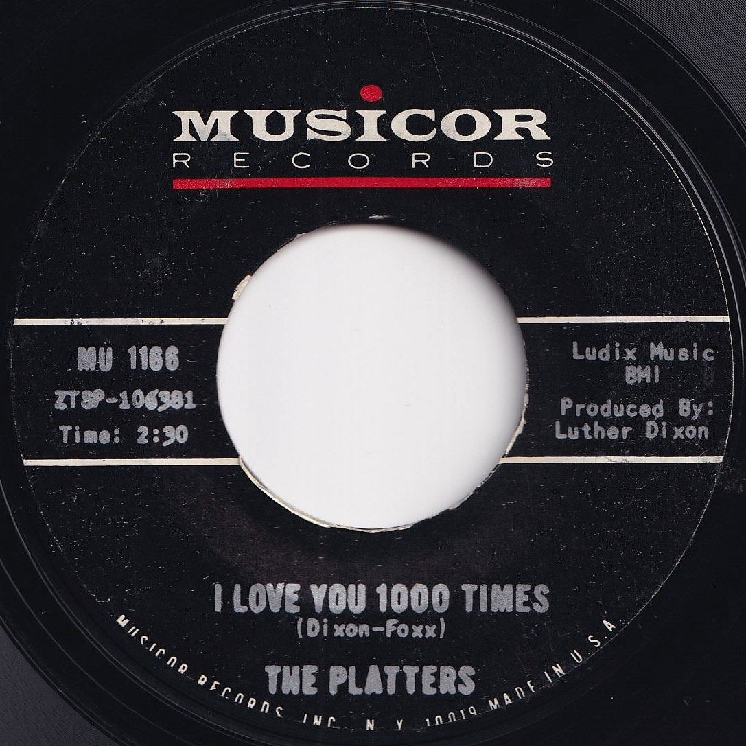 英7” Platters I Love You 1,000 Times / Hear No Evil, Speak No Evi SS511PROMO STATESIDE プロモ /00080 PLATTERS: hear no evil, speak no evil, see no evil / i love