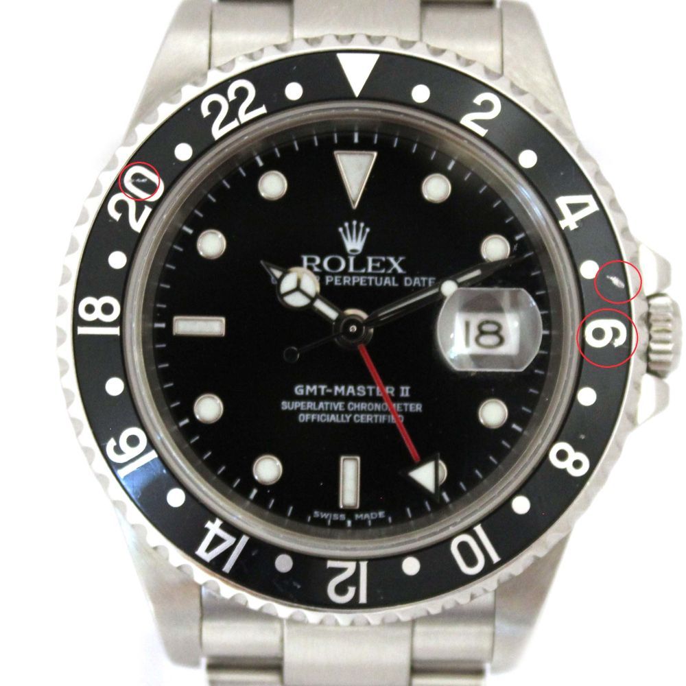 ■ロレックス Rolex 16710 GMTマスター2 ブラック A24-87