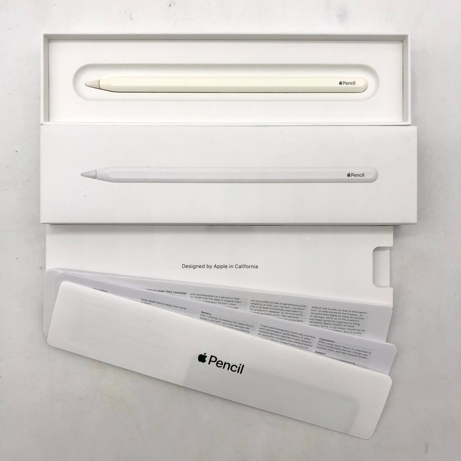 ▽【動作確認済/Aランク】Apple Applepencil アップルペンシル 第2世代
