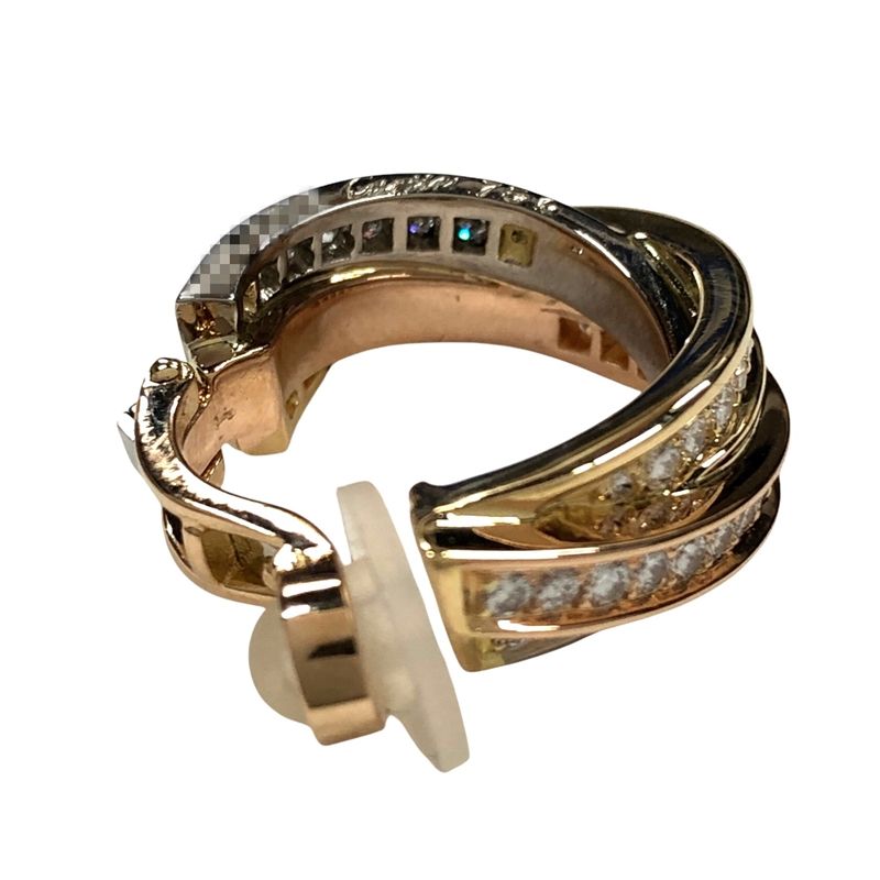 カルティエ イヤリング K18YG K18WG K18PG sss カルティエ Cartier トリニティイヤリング K18YG⁄K18PG⁄K18WG