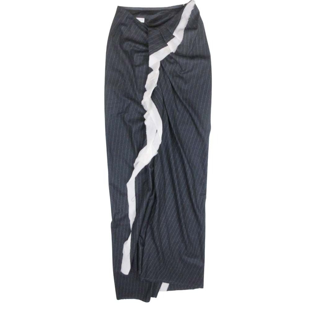 極美品✨ DRIES VAN NOTEN ストライプ プリーツスカート 36 未使用 23aw DRIES VAN NOTEN ドリスヴァンノッテン フリル