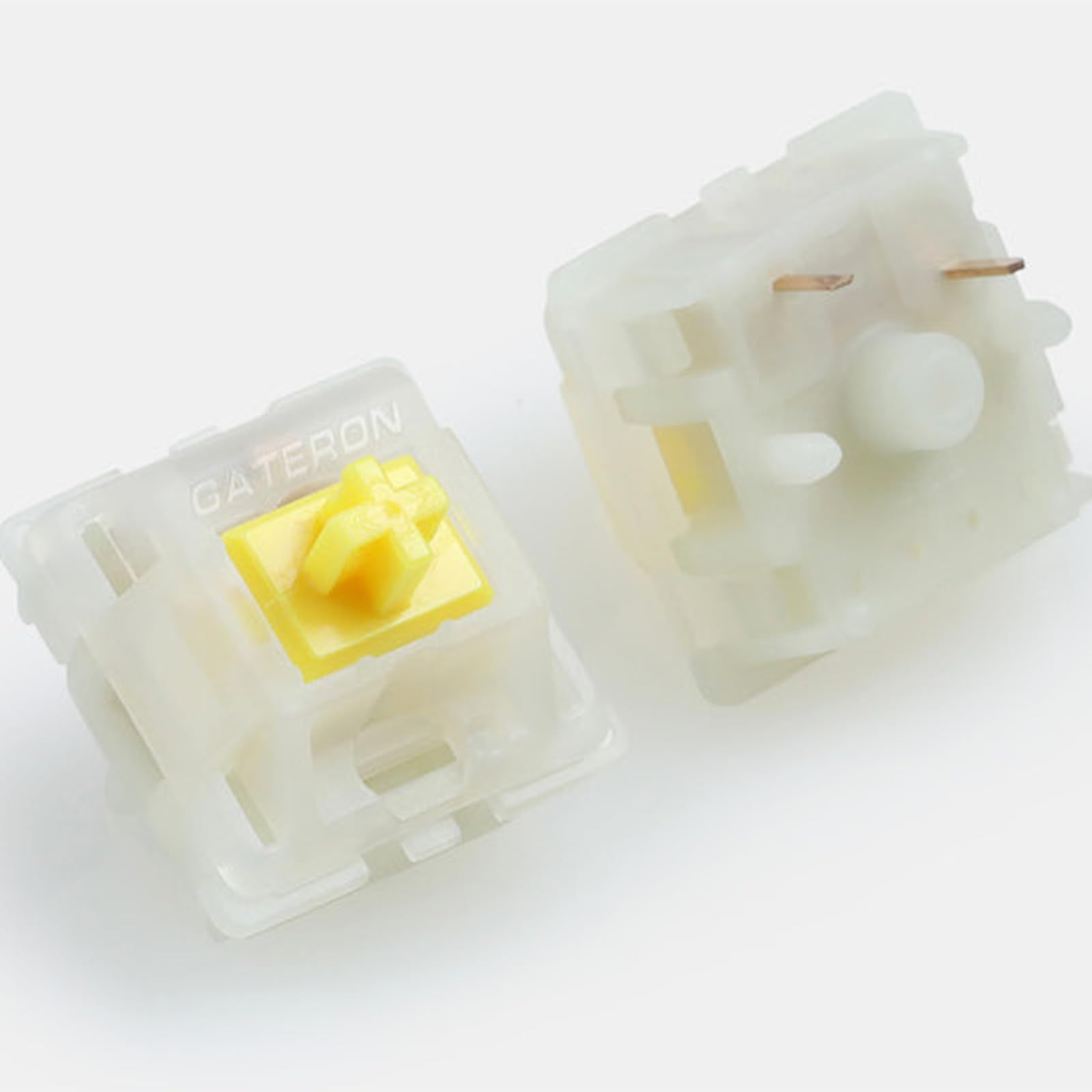 【人気商品】スイッチシャフトセット RGB MXメカニカルキーボード用 Pro Yellow (35個入りボックス) Milky GATERON