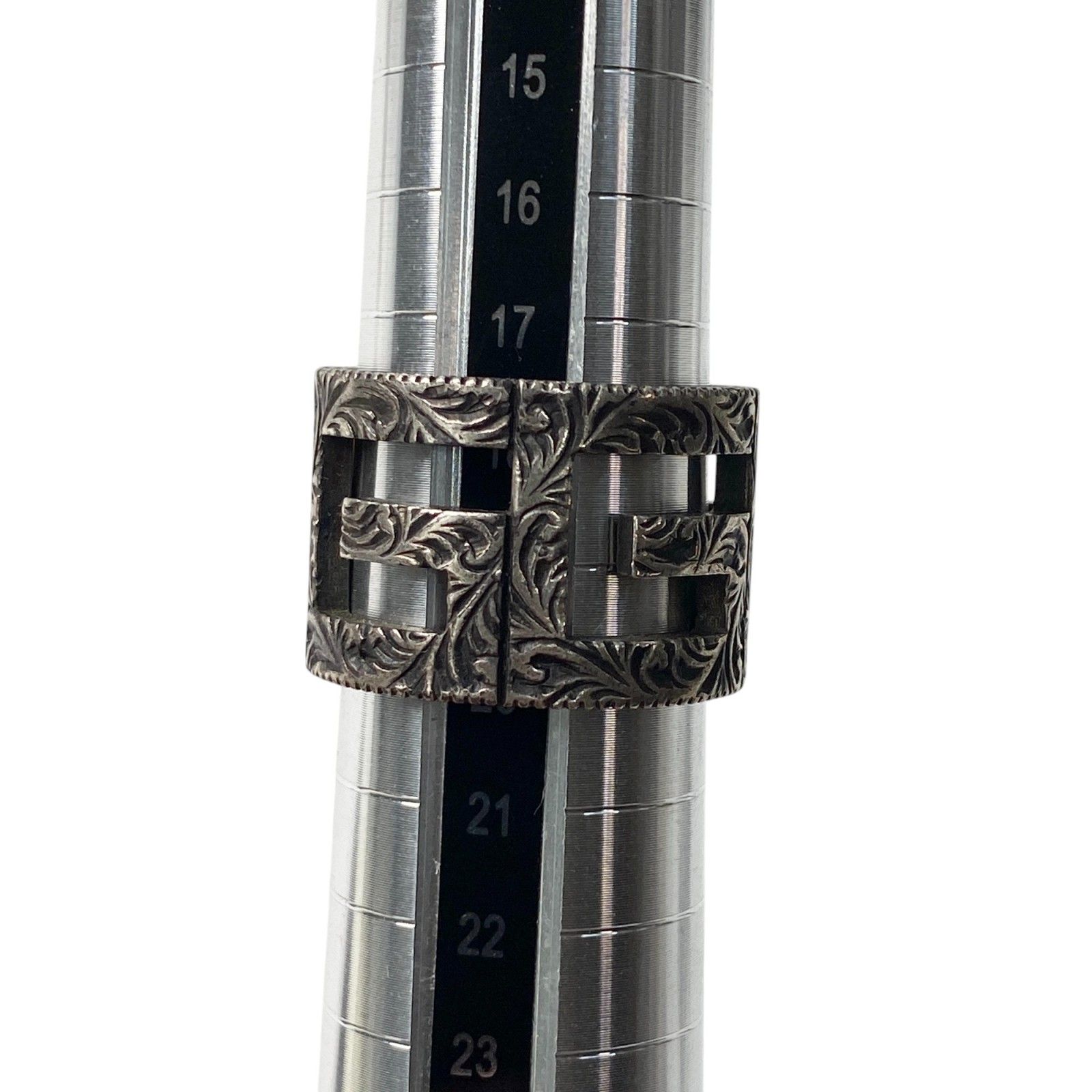 gucci リング アラベスク 20号 グッチ インターロッキング アラベスク リング 925 20号 - メルカリ
