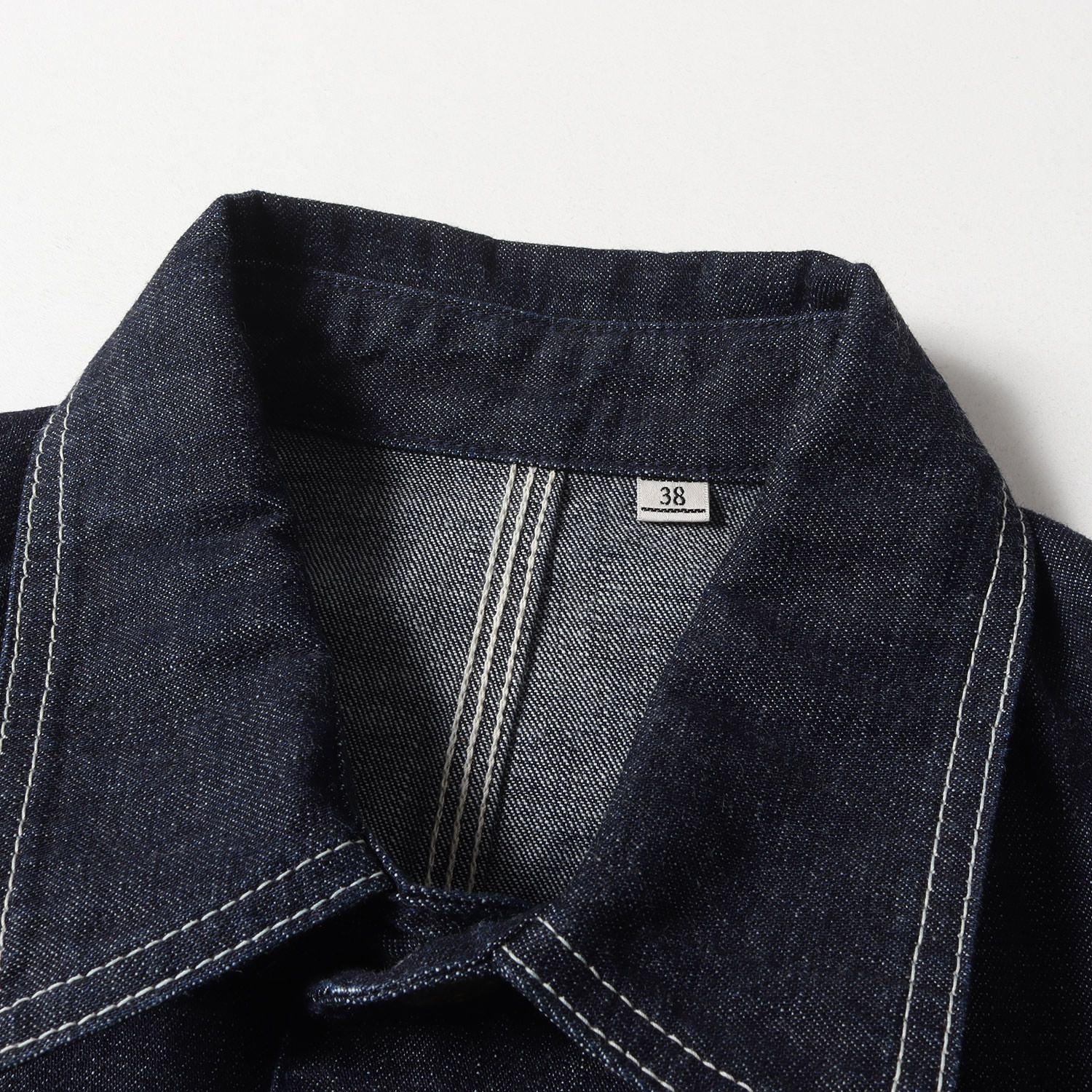 At LAST&CO ジャケットウォッチポケット デニム カバーオール