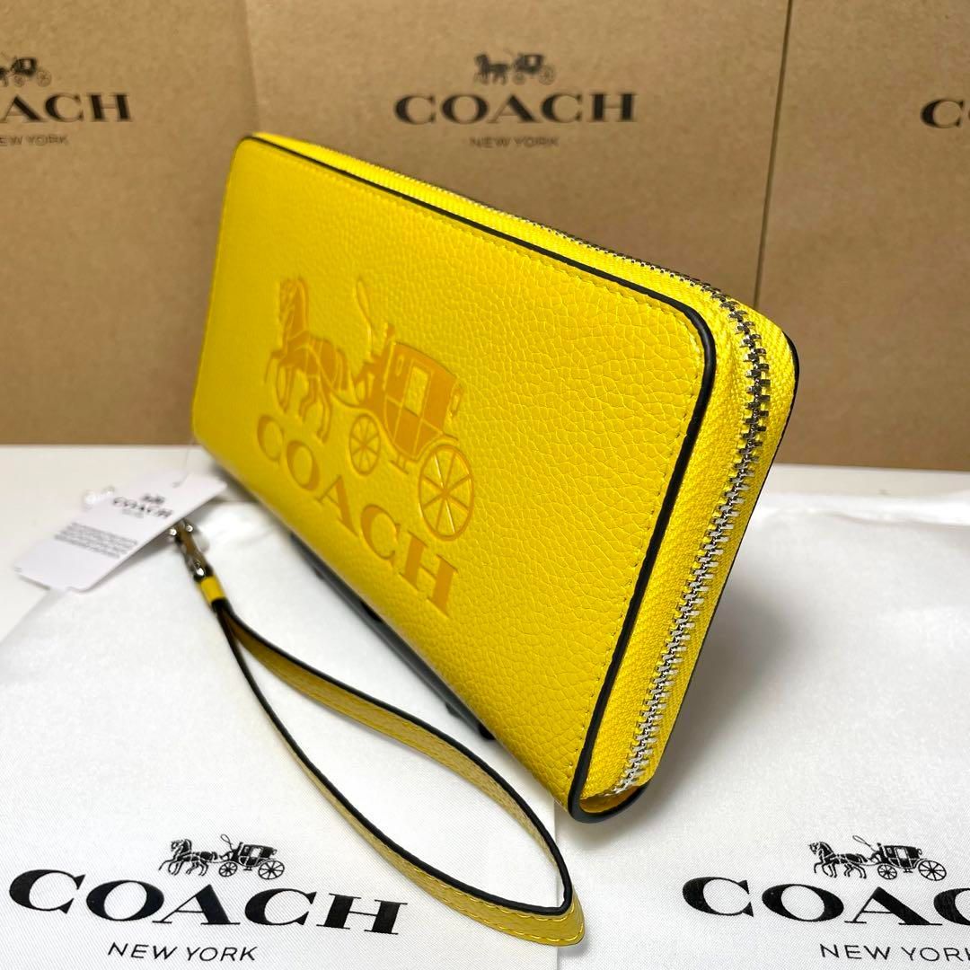 新品未使用 COACH 長財布 大人気色 ホースアンドキャリッジ - エリココ