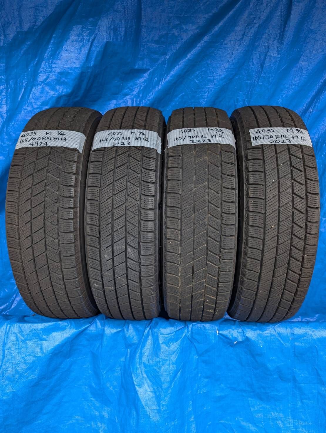165/70R14 2022年4本スタッドレスBRIDGESTONE送料無料 165/70R14