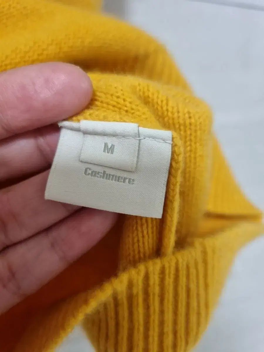  モントート マスタード カシミヤ ニット M 長袖 ニット セーター