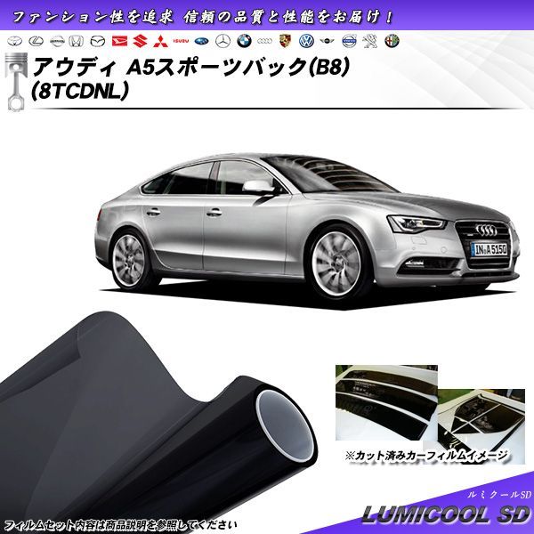 アウディ A5 スポーツバック (B8) (8TCDNL) ルミクールSD カット済み 