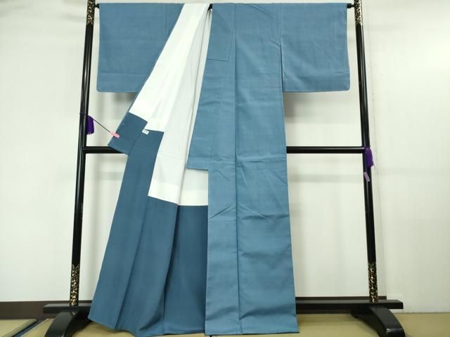 平和屋本店□極上 結城紬 色無地 天色 逸品 未使用 DZAA5975kh5 - メルカリ