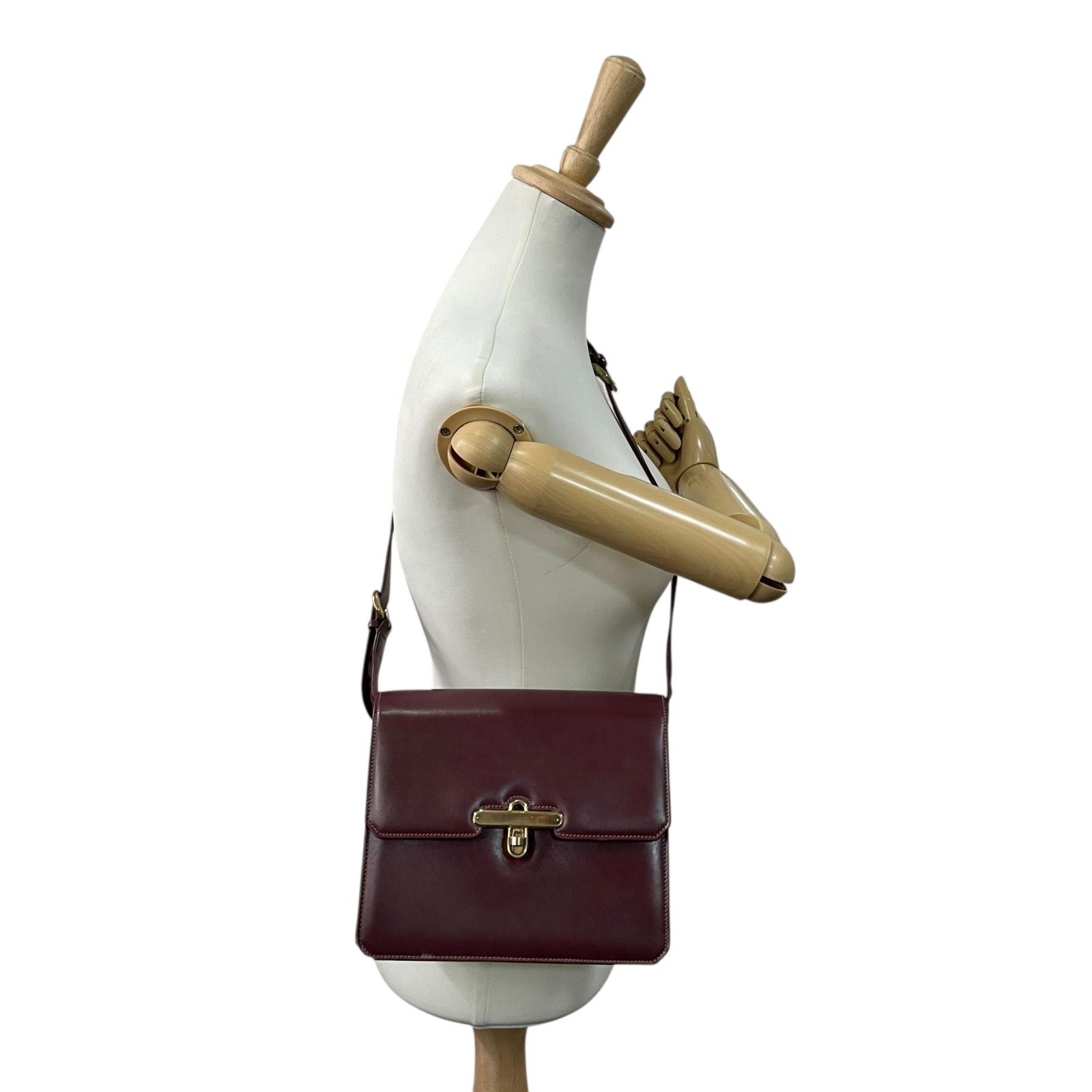 GUCCI オールドグッチ 本革 2way ショルダーバッグ ゴールド金具 美品 極 美品 GUCCI オールド グッチ レザー 2way ショルダー バッグ