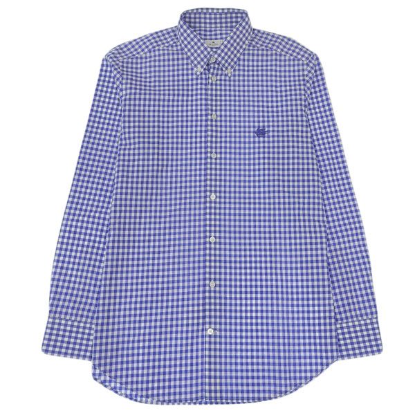 中古】 超美品 エトロ ETRO チェック柄 シャツ 長袖 size41