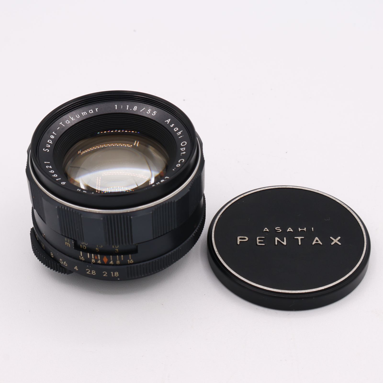 ペンタックス スーパータクマー 55mm F1.8 M42 前後レンズ