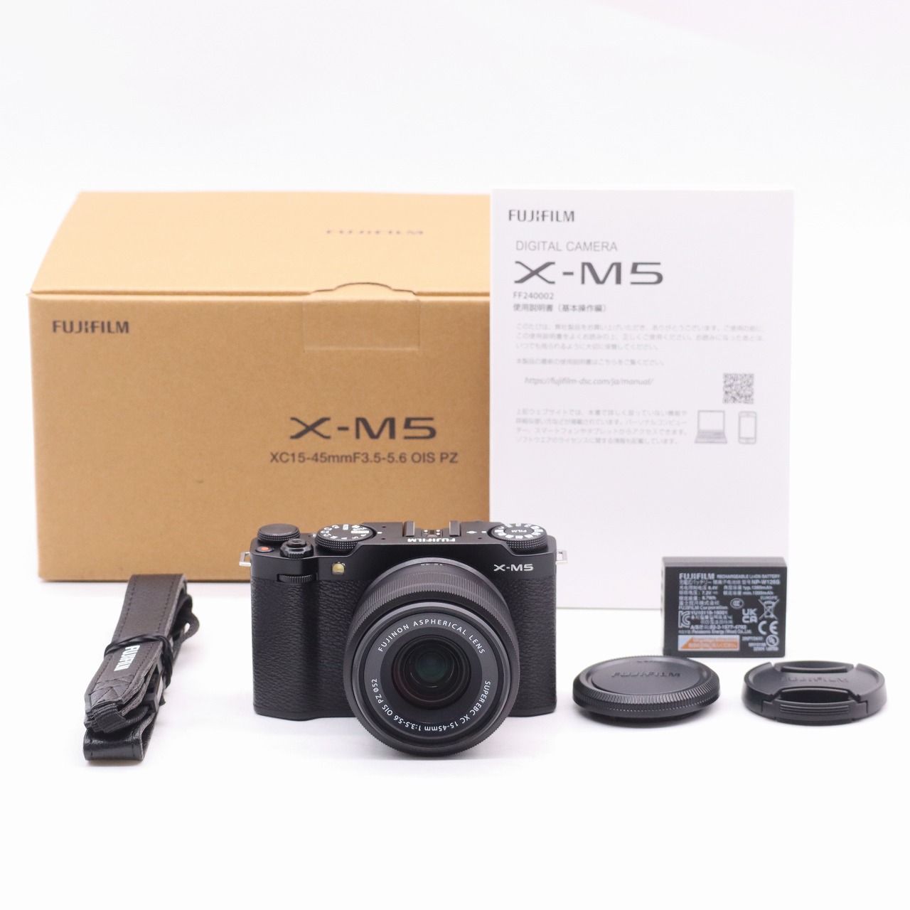 ショット数70】富士フイルム X-M5 レンズキット XF15-45mm ブラック 日 