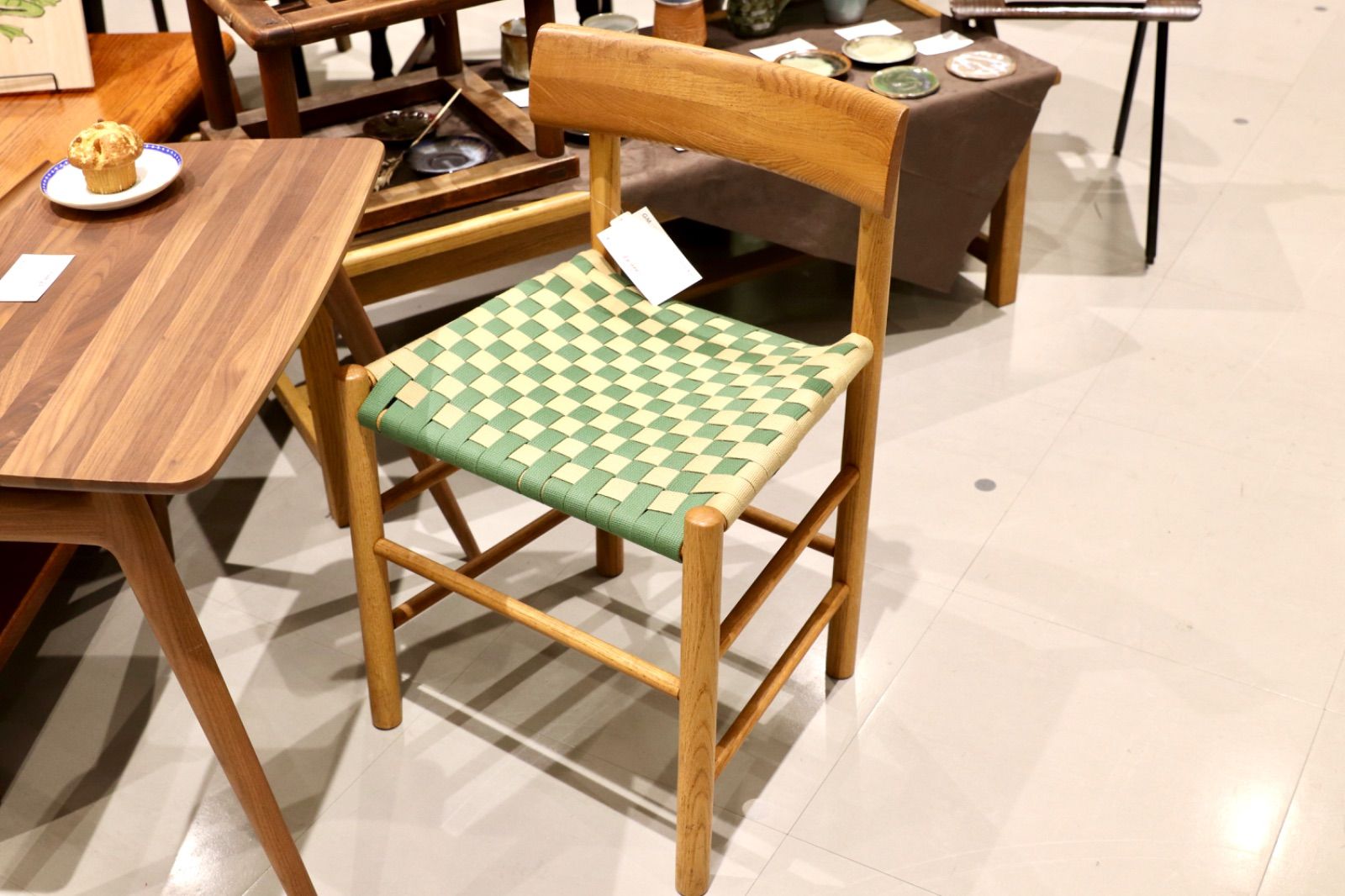 GMIS292○広松木工 | HIROMATSU FURNITURE シェーカー SHAKER チェア キッズチェア サイドチェア オーク材 テープ 展示品