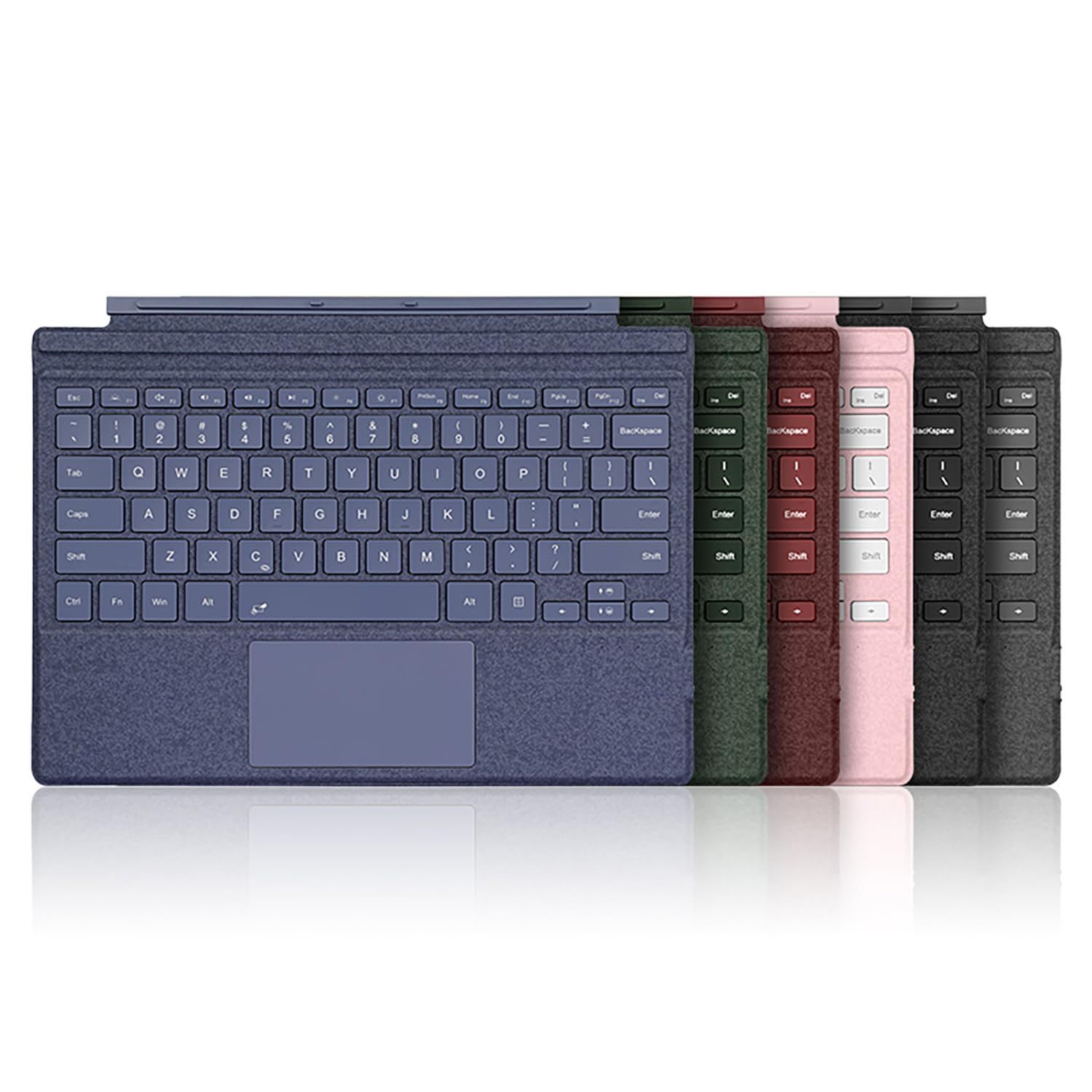 数量 Surface pro3|pro4|pro5|pro6|pro7 対応 キーボード ワイヤレス サーフェス タブレットのキーボード タッチパッド付き 7色バックライト Typ-C充電式 軽量 薄型 カバー兼用 磁気吸着 分離使用可 US英語配列