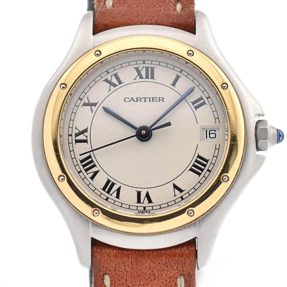 くー Cartier 【CARTIER】カルティエ パンテールクーガー 187906