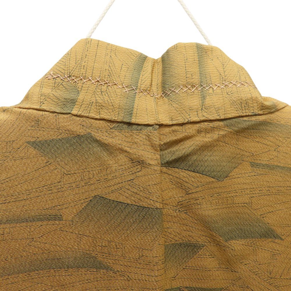 【中古】 羽織 しつけ糸あり 正絹 えんじ ブラウン系 偏光 お洒落 モダン 和装 呉服 和服 きもの レディース 女性 中古】 羽織 しつけ糸あり 正絹(金銀糸除く) ブラウン系 モダン お洒落