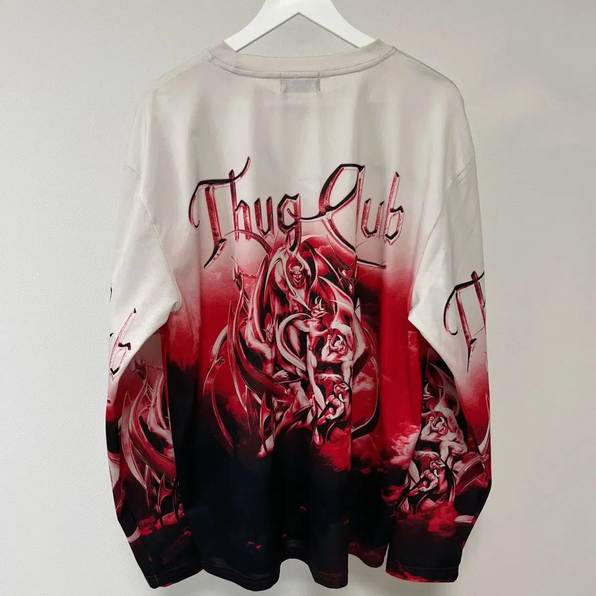 3 Thug Club(サグクラブ) 悪魔 長袖 ロングスリーブ レッド