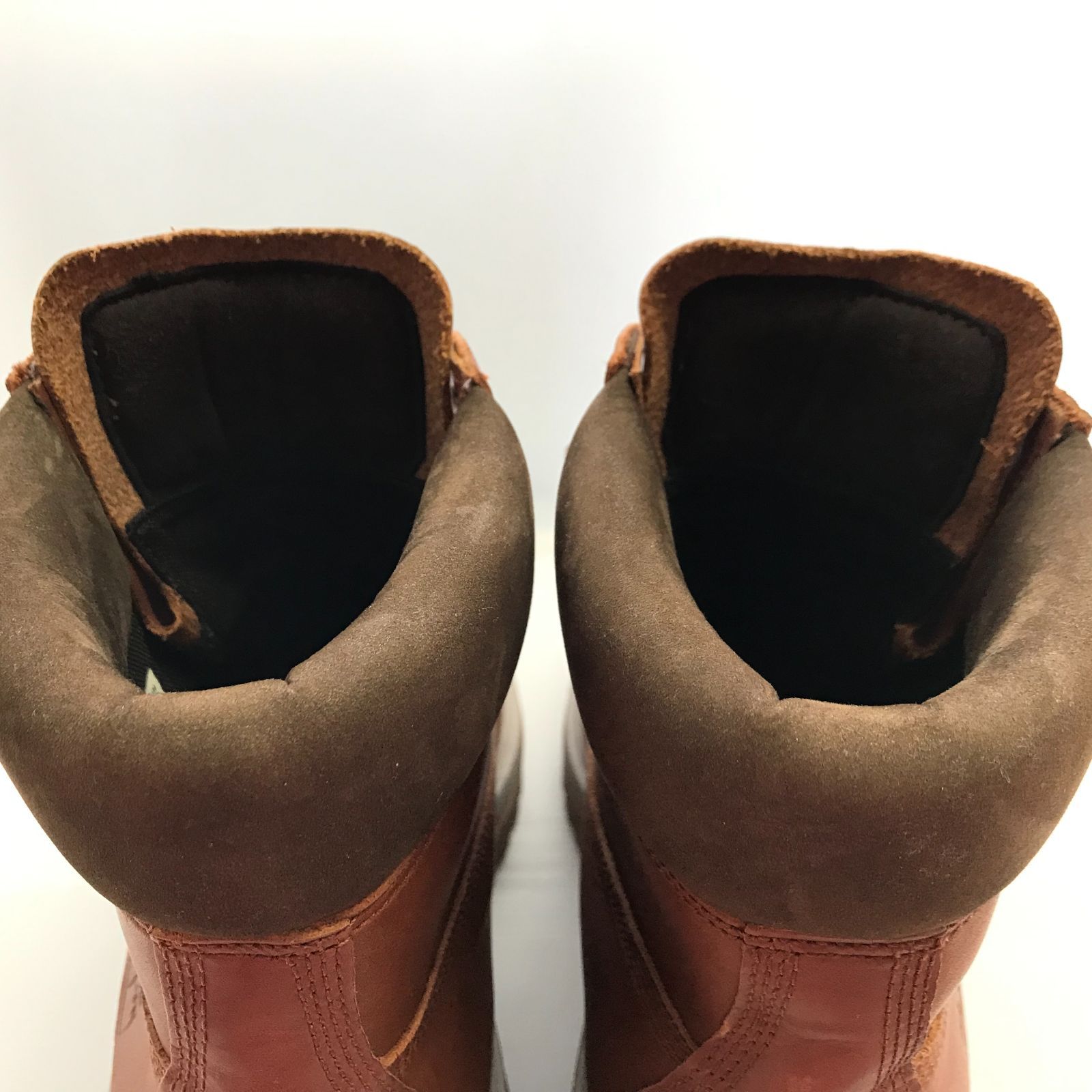 Timberland ティンバーランド ウォータープルーフ レースアップブーツ A 9819 US 8 W ブラウン メンズ 靴