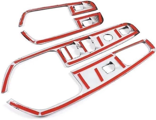 アルファロメオ ステルヴィオ 2017-2019 対応 ウィンドウリフトボタンカバー 内装パーツ FFCRYSTALESIA_COM