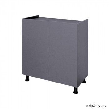 日本製組立家具 リビング収納 キャビネット CO-MD-8570T グレー